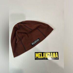 Melanzana Micro Grid Toque Large Bark Brown Beanie NWT Melly Hat Microgrid